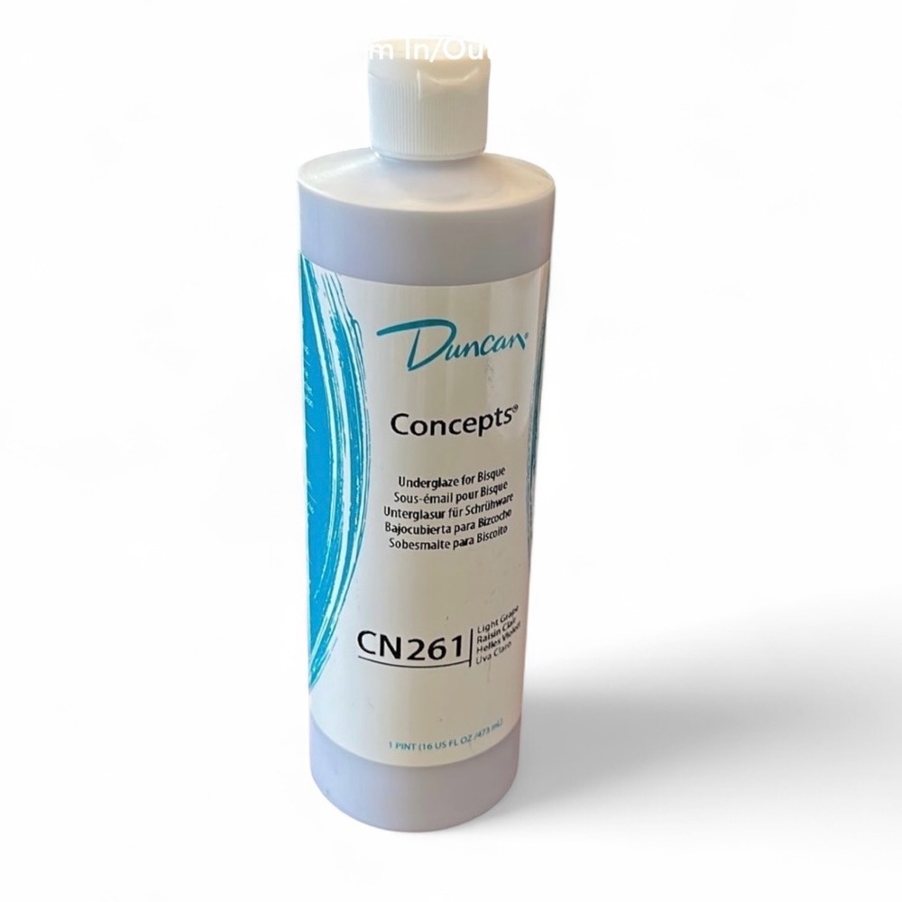 Duncan Concepts Underglaze for Bisque Light Grape Raisin CN261 16 oz NWT